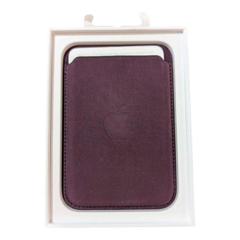 E3. Apple iPhone FineWoven Wallet with MagSafe - Mauve - Please Read Below